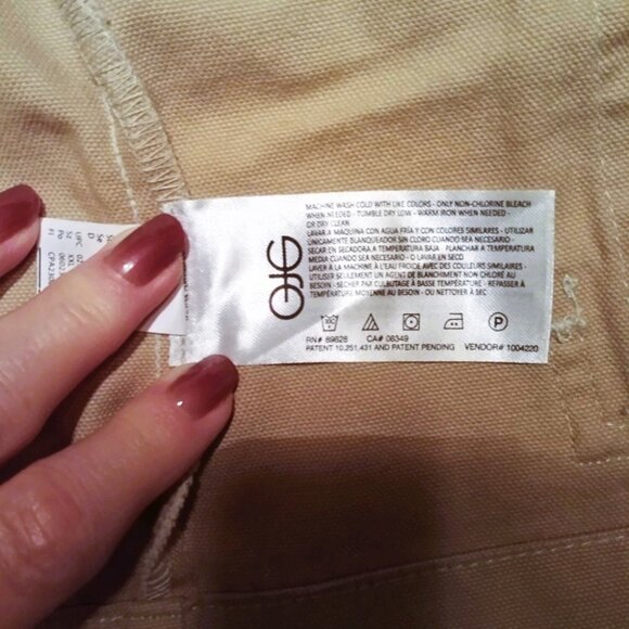 Gloria Vanderbilt Khaki Tan Cotton Canvas Anorak Utility Jacket Size XXL - Picture 9 of 10